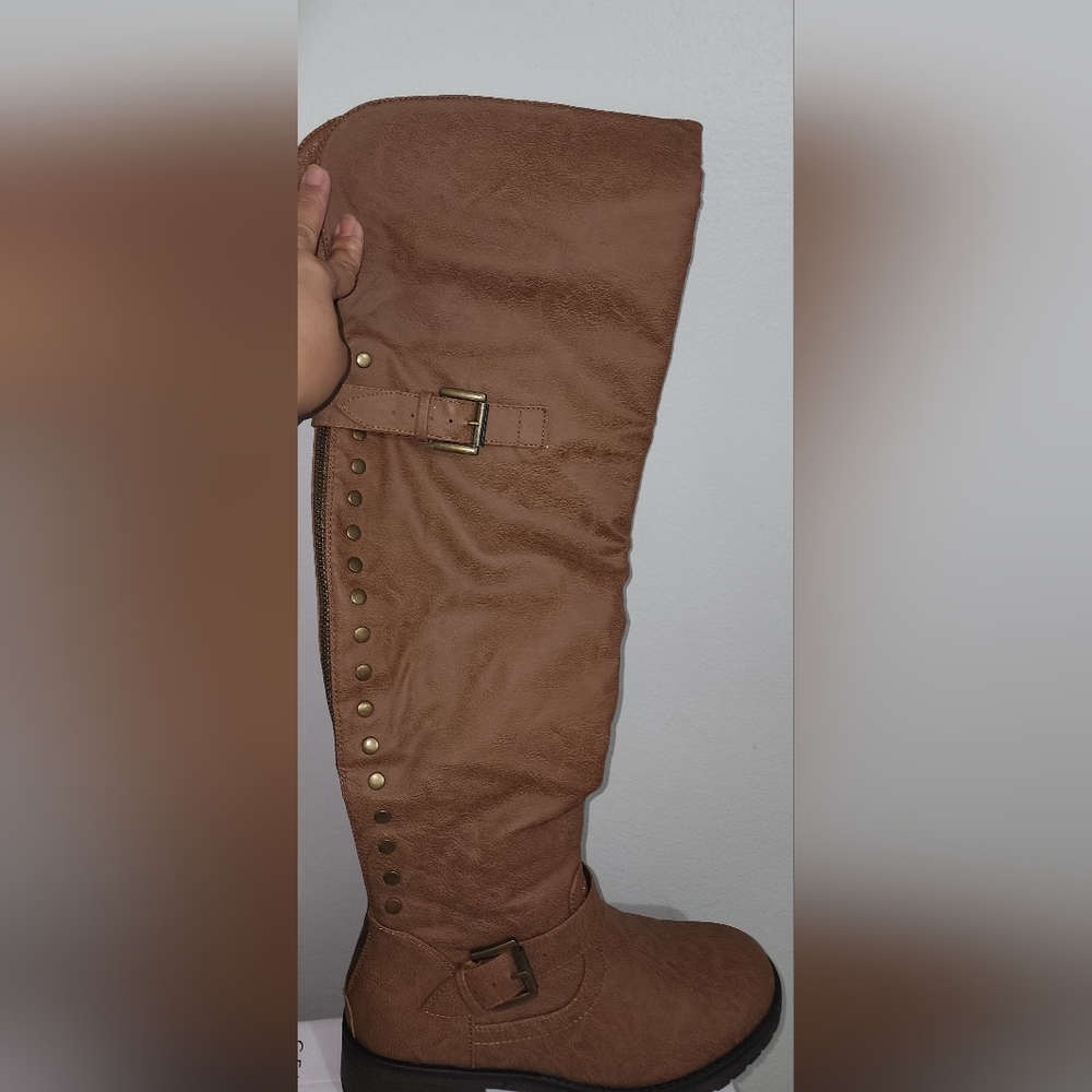 Brown Knee-High Boots